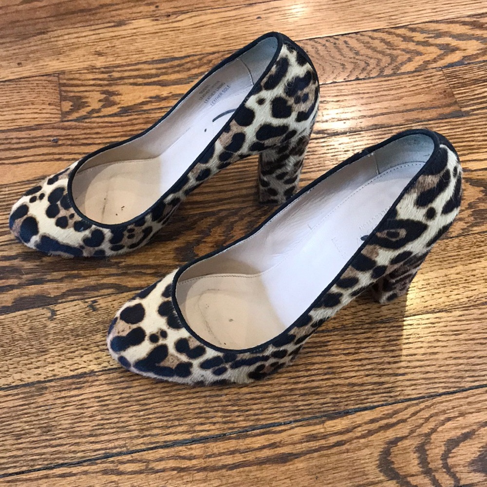 J.Crew Collection Leopard Block Heels - Picture 2 of 5